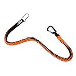 Pelican - Paddle Leash and Leash Fishing Rod - Paddle Holder - Kayak Accessories Strechable Coiled Rod for Kayak and SUP Paddles, Orange, Long