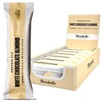 Barebells Protein Bars | 20g protein low carb chocolate bars | after workout low calorie snacks 12 x 55g (White Chocolate Almond)