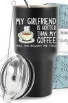 KEDRIAN Funny Boyfriend Gift Ideas, Large Tumbler 30oz, Best Boyfriend Gifts from Girlfriend, Birthday, Valentines, Christmas, Gift Ready, Designed with Love in Austin, TX