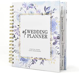 Joeji's Kitchen Bridal Planning Book, Notebook & Wedding Planner Book, Flower Design Beautiful Engagement Fiancé Gift Wedding Planner UK