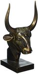Design Toscano Apis the Bull, Egyptian God of Strength Bust Statue, 26.5 cm, Polyresin, Bronze Finish