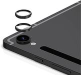 Zeking [2 Pack for Samsung Galaxy Tab S9 FE/Tab S9 Camera Lens Protector, 9H Hardness Metal Individual Ring [Installation Tray Alignment Kit](Black)