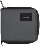 Pacsafe RFIDsafe Zip Around Wallet, Slate, One Size