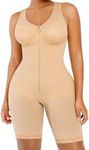 SHAPELLX Fajas Colombiana Shapewear for Women Tummy Control Butt Lifter Bodysuit Post Surgery Body Shaper, A2-beige, Small