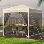 VIVOHOME 8x8ft Easy Pop-Up Canopy, 