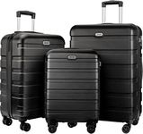 AnyZip Luggage Sets 3 Piece PC ABS 