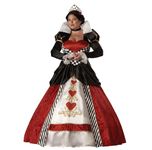 Fun World InCharacter Costumes Women's Plus Size Queen of Hearts Costume, Black,red, XXXL