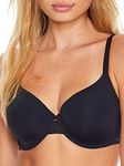 Calvin Klein Women's Perfectly Fit Flex Lightly Lined Perfect Coverage T-Shirt Bra, Black, 36D