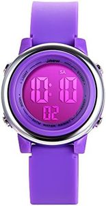 L LAVAREDO Kids Watches Girl Watches Ages 3-12 Sports Waterproof 3D Cute Cartoon Digital 7 Color Lights Wrist Watch for Kids