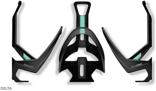 Bianchi - Carbon water bottle holder model Delta colour matt black / light blue weight 27 g C9020119