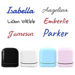 Custom Rectangular Signature Stamp- Personalized Custom Name Stamp 4 Exterior Colors and 9 Font Choices and 3 Ink Colors, Black, White, Pink, Blue