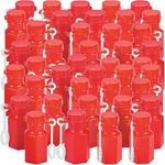 Fun Express Mini Hexagon Red Bubble Bottles (4 Dozen)