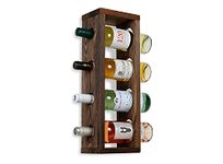 Rustic State Wall-Mounted Sonoma Wood Bottle Rack for 4 Bottles