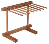 World of Flavours by KitchenCraft, Collapsible Pasta Drying Rack in Gift Box, Wooden, 36 x 30 x 23.5 cm, Brown