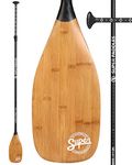 SUP Paddle - Carbon Fiber & Fiberglass Paddles - 3 Piece Adjustable Paddle Board Paddles w/Carbon Fiber or Fiberglass Performance Blades - Carbon, Fiberglass, or Aluminum Shaft Stand-Up Paddles