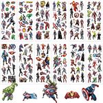 12 Sheets Kids 3D Super Hero Puffy Stickers Party Bag Fillers Boys Girls Teachers as Reward Craft Scrapbooking