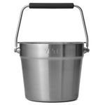YETI Rambler Beverage Bucket, Double-Wall Vacuum Insulated Ice Bucket with Lid, Stainless Steel, 7.6 L