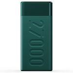 Ambrane 27000mAh Power Bank, 20W Fast Charging, Triple Output, Type C PD (Input & Output), Quick Charge, Li-Polymer, Multi-Layer Protection for iPhone, Smartphones & Other Devices (Stylo Pro, Green)