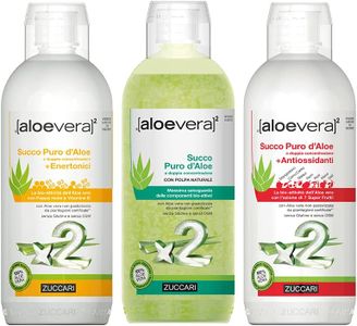 Zuccari - Succo Aloe Vera 3 confezione da 1000 ml [Puro + Antiossidanti + Enertonici]