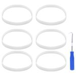 Prokitchen 6PCS Blender Replacement Parts for Nutri Ninja Blender Blade, 3.9 Inch Rubber Gaskets Seal O-Ring for 7 Fins Blender Blade, Accessories for Ninja Auto-iQ CT680 BL642 BL480 BL682 NN100