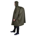 ROCKSPORT Unisex Hooded Rain Poncho for Adult,Waterproof, lightweight,Reusable& Packable, One Size Fits Most, Free Size