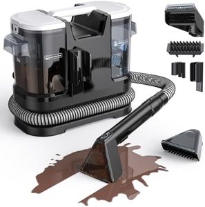 WELSAUBER Couch Cleaner Machine - 15Kpa Suction Upholstery Cleaner Machine, Handheld Portable Carpet Cleaner with Self-Cleaning and 600W Motor for Pet Stain, Couch, Stair, Car Seat and Area Rug