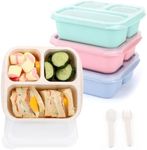 Snack Containers, 4 Pack Lunch Box,