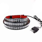 Ricoy 60inch Triple-Row 6-Function Amber Sequential Turn Signal LED Truck Tailgate Light Bar Strip , Super Bright LED- Red/White Reverse Stop Turn Signal Running for Pickups, SUV, RV, Trailer