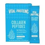 Vital Proteins Collagen Peptides Powder Supplement Travel Packs Unflavoured Skin Hair Nail Joint Health 10g per Serving 10 Packets(10ct per Box)