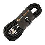 Male to Female XLR Mic Lead/Balanced Microphone/Mic Patch Cable / 7 Colours 10m Black