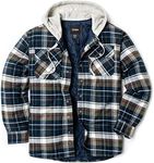 CQR Men's Quilted Lined Flannel Hoo