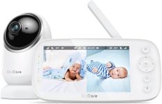 NovaView Video Baby Monitor - 5” 1080P Display, Ultra-Low Radiation, 5000mAh Battery, Clear Night Vision, Real-Time/VOX, 2X/4X Zoom, 1000ft Range, 2-Way Audio, Pan & Tilt, No WiFi Baby Camera