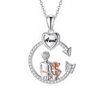 YAFEINI Aunt Gifts from Niece Nephew Sterling Silver Aunt Birthday Gift Necklace Jewelry Best Aunt Ever Gifts for Women