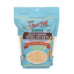 Bob's Red Mill Bobs Red Mills Quick Cooking Steel Cut Oats 624Gm Whole Grain Organic Non-Gmo Ready In 7 Minutes Healthy Breakfast Cereal