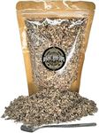 Walnut Wood Chips for Cocktail Smoker; Smoked Whiskey/Bourbon/Old Fashioned Drinks - Extra Fine Sawdust Shavings for Cocktail Smoking Guns, Smoke Box, BBQ - 5oz Gift Bag & Spoon By G&J's Finest