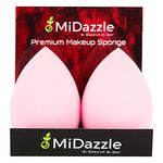 Midazzle Premium Ultra soft MakeUp sponge Multicolor (Pack of 2)