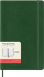 Moleskine Classic 12 Month 2025 Daily Planner, Soft Cover, Large (5" x 8.25"), Myrtle Green, 400 pages