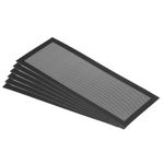 PATIKIL 4"x10" Magnetic Vent Cover, 6 Pack Floor Wall Air Registers Cover Strong Magnet Vent Screen Mesh for Blocking Hair Dust Debris, Black