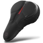 WITTKOP Bike Seat Cushion Made of Comfy Memory Foam I Bike seat Cover for Men & Women with Ergonomic 3-Zone-Concept I Bike Saddle Cover, for peleton seat cushin, Bicycle seat Cushion