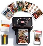 CP6000 4x6 Photo Printer, Wi-Fi Instant Phone Printer for iPhone Android, Full-Color Picture Printers with Bluetooth Speaker, Dye Sublimation, AR Video, 20 Sheets 1 Cartridge for Gift Home Use, Black
