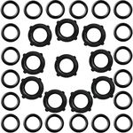 Tatuo 35 Pack Garden Hose Washers Rubber Washers Seals, Self Locking Tabs Keep Washer Firmly Set Inside Fittings for Garden Hose and Water Faucet