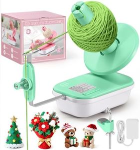 MIAOKE Electric Yarn Ball Winder, High Speed Three Gears Adjustable 4-10oz Large Automatic Winder for Crocheting, Convenient and Easy to Use, Good Helper for Knitting Enthusiast-Charm Purple