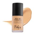 RUBY's ORGANICS Liquid Foundation For Face Makeup,Waterproof,Full Coverage Blendable,Long Lasting,Matte Finish And Poreless,Normal To Oily Skin,Vegan,Paraben And Silicon-Free,Shade Lm 01.8,30Ml