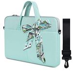 17.3 Inch Laptop Shoulder Bag, Girls Women Laptop Briefcase Handbag for HP Envy 17 17t/Pavilion 17, Dell Inspiron 17/G3 G7 17.3, Lenovo ideapad L340, Acer Aspire 17.3, ASUS ROG MSI GS75 17.3 Case,Mint