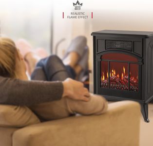 NETTA Electric Fireplace Heater – 1900W Freestanding Room Warmer