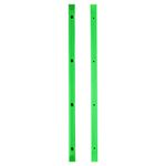 Skateboard Rails Old School Plastic with Mounting Screws by Black Diamond (Green)