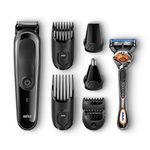 Braun 8-in-1 All-in-one Trimmer MGK3060, Beard Trimmer and Hair Clipper (UK 2-Pin Bathroom Plug)