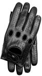 Riparo Motorsports Riparo Genuine Leather Full-finger Driving Gloves, L, Black