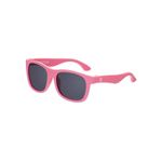 Babiators Kids Sunglasses With UV400 Smoke Lens for 3-5 Years Kids, 100% UVA + UVB Sun Protection | Non-Breakable Flexible Rubber Frame, Shatter and Impact Resistant, BPA Free | The Navigators - Pink
