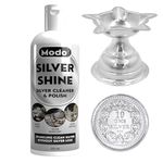 Modo Instant Silver Cleaner Dip & Polish Tarnish Remover 300 ML | Cleans Instantly Without Silver Loss | Silver Ring, Coin, Jewellery, Idol, Payal, Silver Plated Items, Sterling Silver| Easy to Use